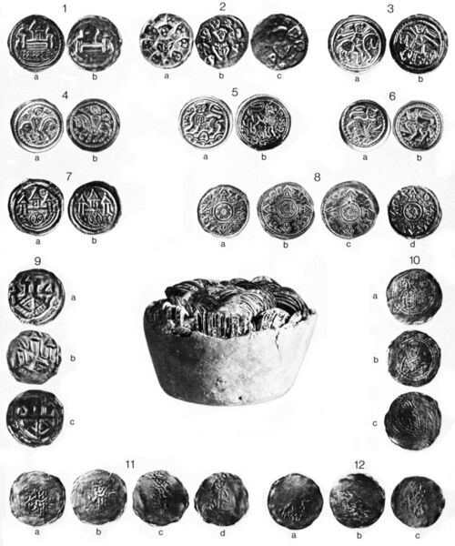 Sindelfingen St. Martin, Münzschatz 1180 (verändert nach Nau 1977)